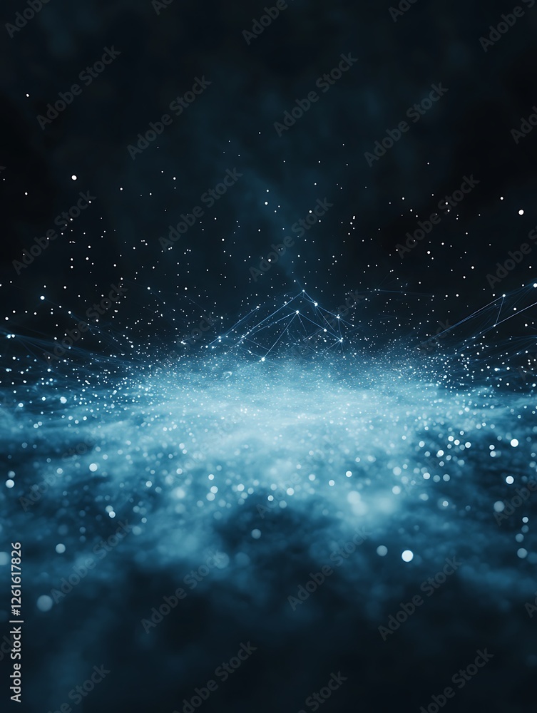 Aufkleber A futuristic 6G network hub visualized in a striking digital artwork.
