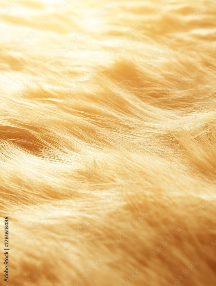 Poster a scenic image of golden wheat fields swaying gently in the wind under a clear sky.