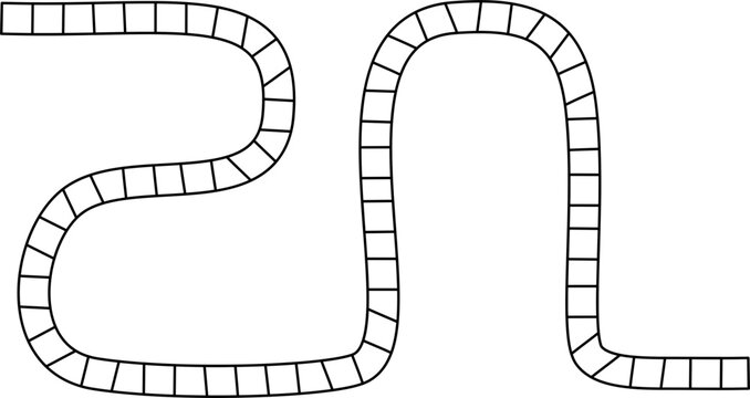 board game path outline