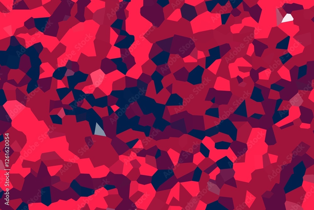 Poster maroon and navy pixelated crystallized pattern with sharp geometric edges. high-quality abstract bac