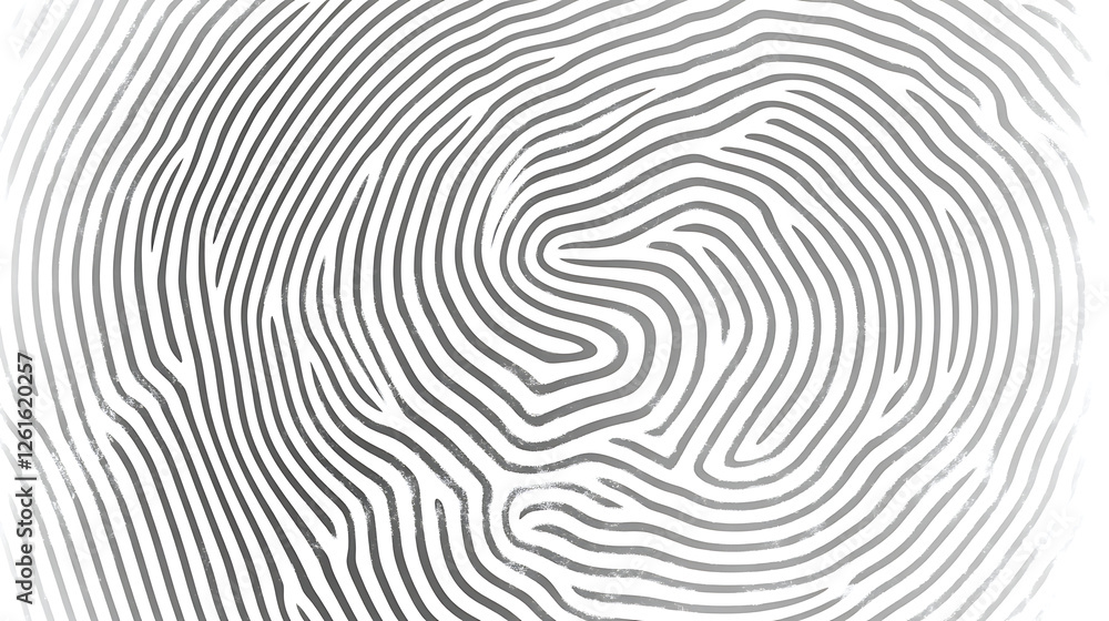 Poster detailed fingerprint pattern highlighting unique individual identification and secure verification p