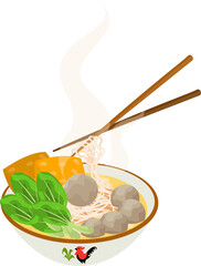 Indonesian Food Illustration