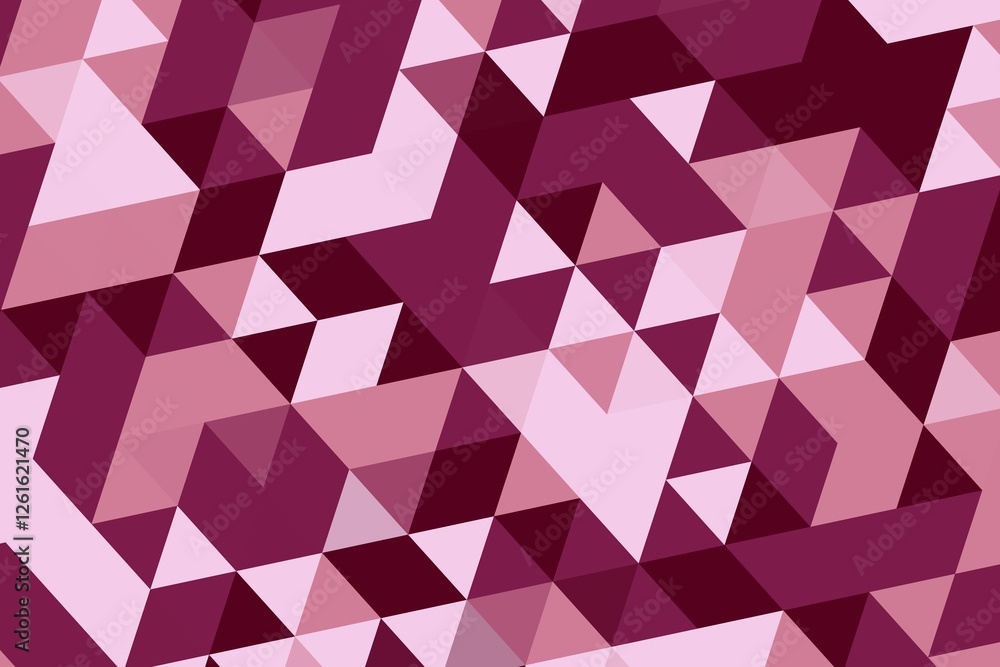 Aufkleber purple and pink triangular pixelated pattern with geometric modern design. high-quality abstract bac