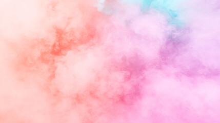Dreamy Pastel Smoke Gradient Abstract Cloudscape of Soft Colors and Ethereal Hues for Creative Backgrounds