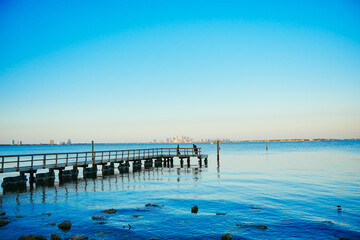 Obraz premium Tampa bay sunset sun set landscape