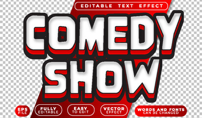  Comedy Show Standup Fully Editable Vector Text File
