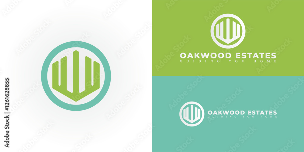 Poster the dynamic logo design features the initials ow creatively integrated into a geometric shape that r