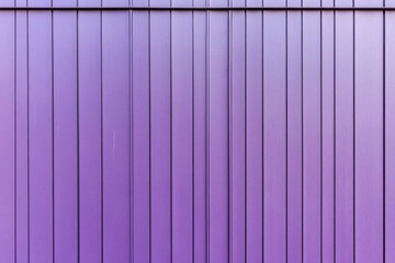 Purple Wall Creates Vertical Lines with Metal Panels and Modern Design.