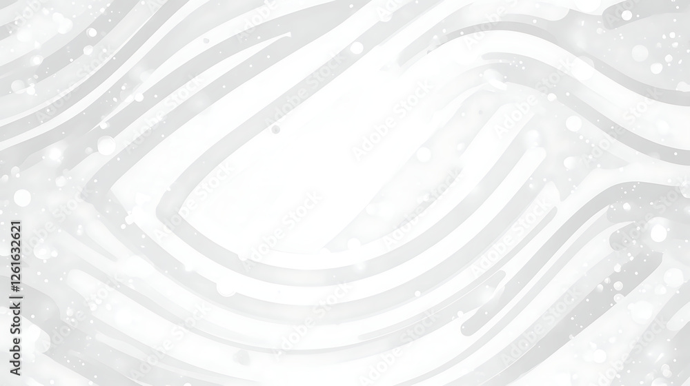 Poster elegant white wavy lines background with bokeh effect for modern and artistic design presentations