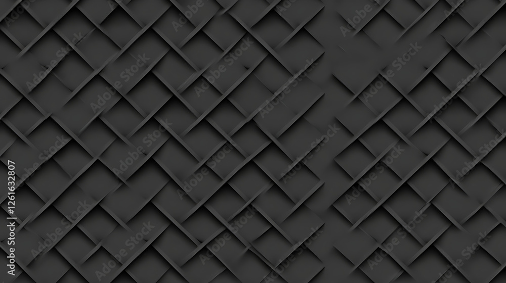 Aufkleber elegant woven black texture pattern design background for creative visual concepts and artistic uses