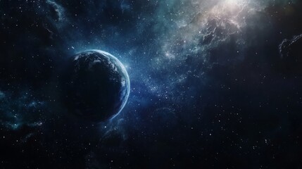 Obraz premium Cosmic radio jet erupts from a luminous source, traversing the vast expanse of deep space. 