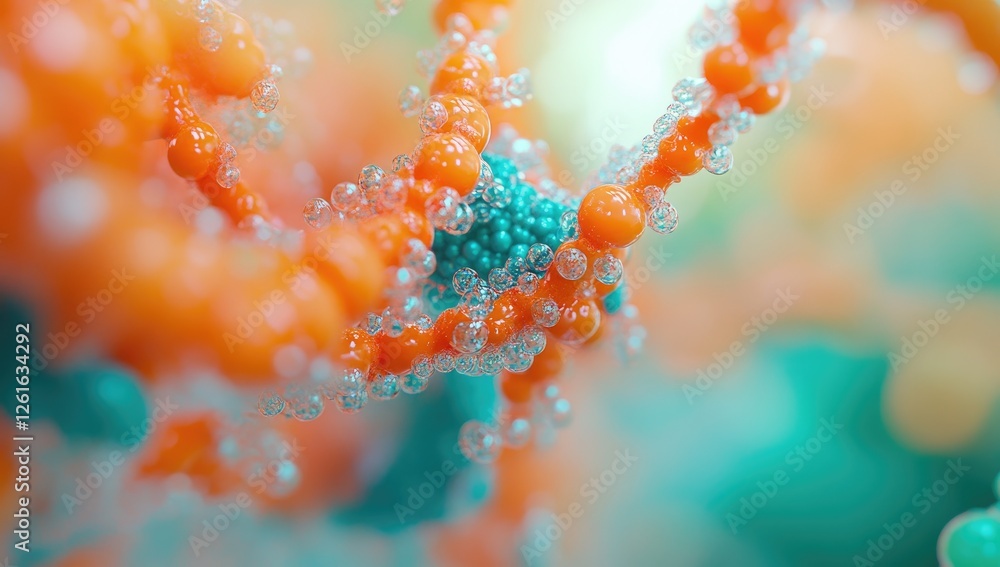 Poster Abstract cellular structures; interacting molecules in a microscopic environment