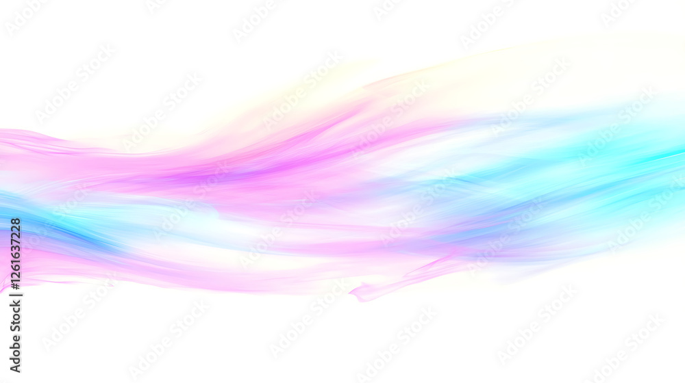 Poster ethereal gradient waves of serenity pastel flowing colors abstract design background texture