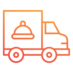 Naklejka premium Food Delivery Icon