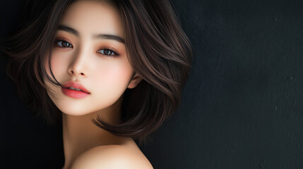 Naklejka premium 美しさ, 顔, モデル, 笑う, ファッション, 人々, 髪の毛, 笑みを浮かべている, 人, ブルネット, シティ, アウトドア, 通り, ライフスタイル, 淑女, 1, 頭, ハピネス, 化粧,女, 美しさ, 髪の毛, モデル, ファッション, 顔, うっとりさせる魅力, 化粧, 人, ドレス, ブルネット, 肌, 唇, 化粧, 淑女, 目, 暗い, 黒, ふしだらな, スタジオ, 好色