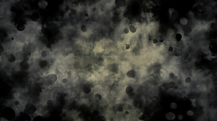 Obraz premium Ethereal Void Realm with Floating Debris and Nebulous Clouds in a Dark Cosmic Landscape 90 Char