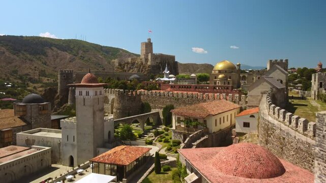 Panoramic View of Rabati Fortress in Georgia
