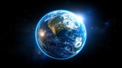 Globe showcasing six continents, representing global unity and earth science exploration.