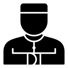 Salat icon. Vector illustration. Symbols of Islamic prayer and worship