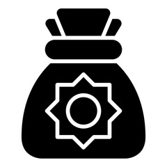 Zakat icon. Vector illustration. Symbols of Islamic charity and giving