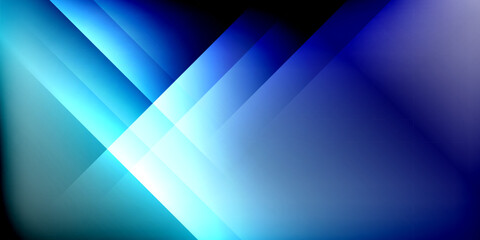 Dynamic shadow lines geometric shapes