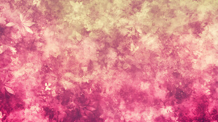 Obraz premium Floral Harmony in Autumn Hues Abstract Artistic Backdrop with Leaf Motifs and Gradient Colors