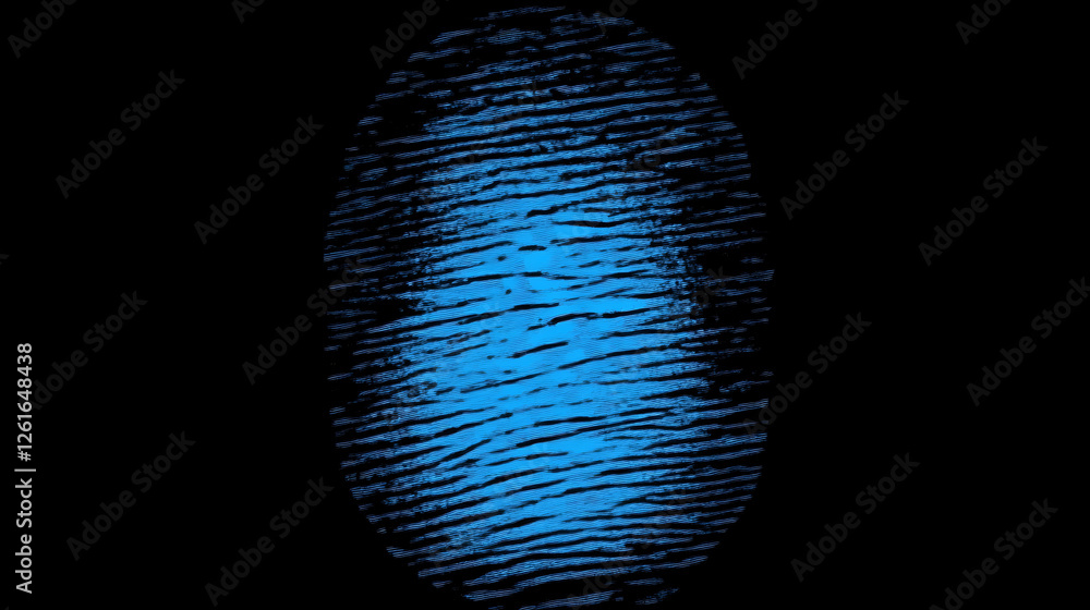 Poster forensic fingerprint identification security technology biometric authentication verification and an