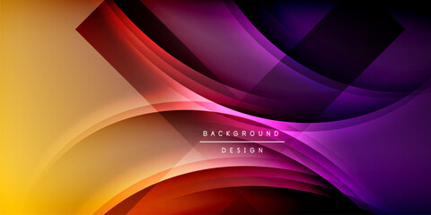 Expressive poster with shadow lines. Features technology, minimalist, and business themes, bright vibrant color schemes