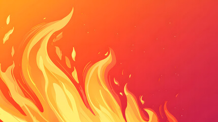 Abstract Fiery Flames Background Warm Gradient Hues