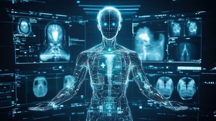 AI powered medical imaging technology detecting hidden anomalies in patient scans 