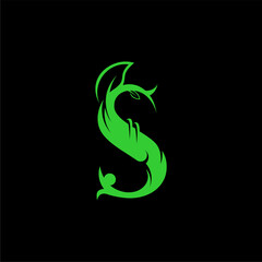 S leaf creative logo