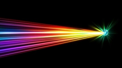 A beam of light divides into vibrant dimensions, symbolizing the mysteries of quantum exploration.