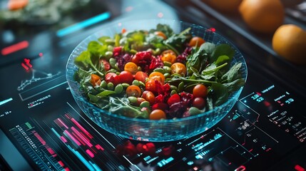 AI powered nutrition tracking system generating personalized diet plans for peak athletic performance 