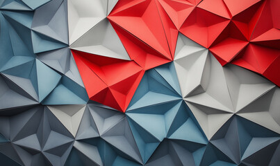 Obraz premium Abstract background showcasing intricate paper tessellation patterns, merging subtle textures with refined artistic design elements
