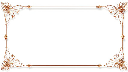 frame made of gold ribbon