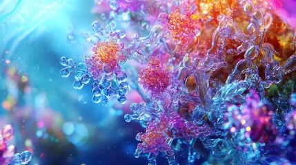 Vibrant coral reefs underwater world macro photography colorful environment close-up view marine life concept