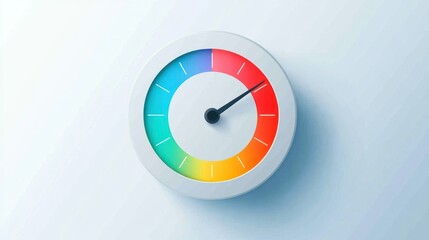 Colorful Gauge Speedometer Progress