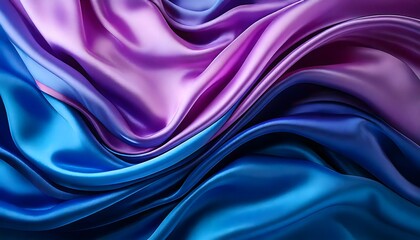 Obraz premium Abstract Draped Silk with Soft Folds and Rich Color Gradient