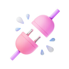 no connection 3d illustration