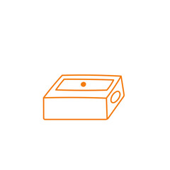 Outline Doodle Stationary Pencil Sharpener