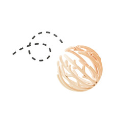 tumbleweed blown wind 3d illustration