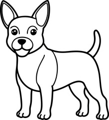 Adorable dogs outline coloring page