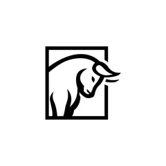Fototapeta premium bull icon