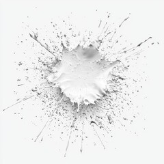 Obraz premium High-Resolution White Paint Splatter on Light Background for Creative Projects and Design Needs