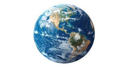 Fototapeta premium Global Perspective: An awe-inspiring view of planet earth, capturing the delicate beauty of our home from space. Evoking a sense of wonder and the importance of environmental stewardship. 