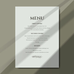 Modern wedding menu designed with simplicity and elegance. Perfect for receptions, anniversary, dinners, birthday party and formal gatherings. Printable menu design with size 5"x7"