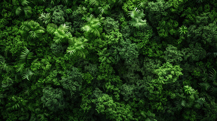 Obraz premium Aerial View of Rainforest