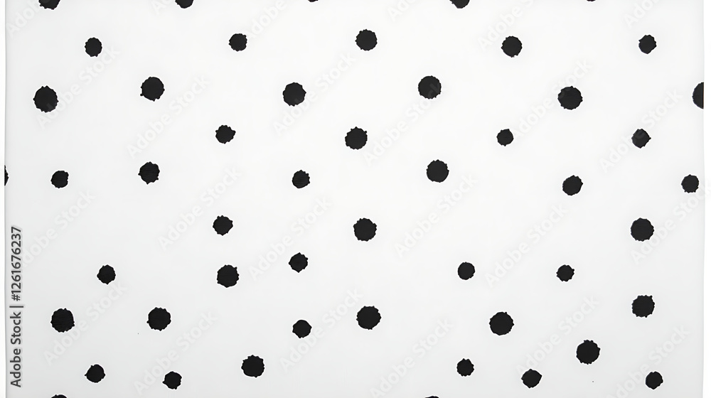 Poster random dots in a spotted pattern chaotic black blobs on white background abstract design element