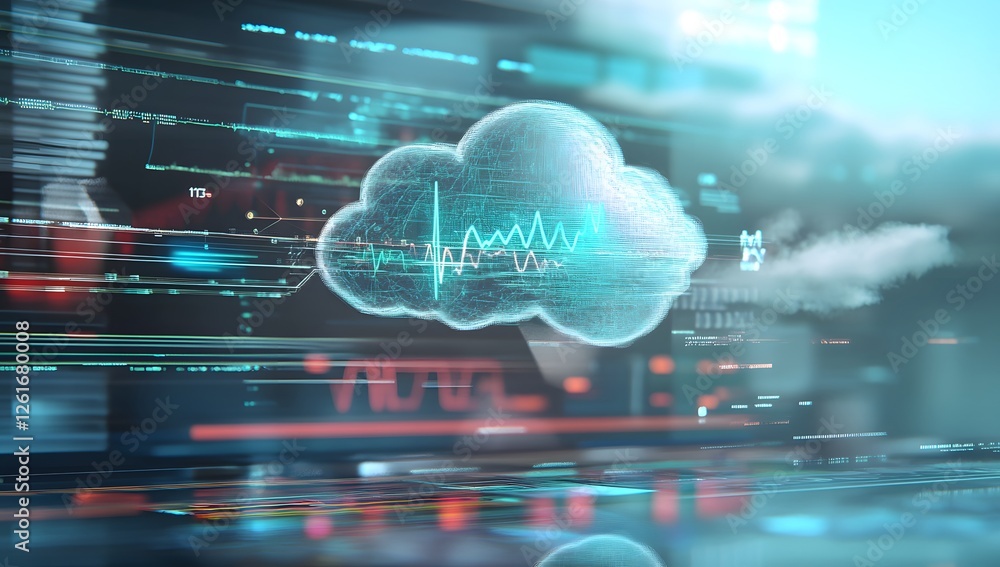 Aufkleber cloud computing technology medical data