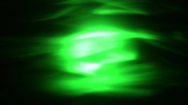 Abstract Green Aurora Light Background, Seamless Loop for Nature, St. Patrick&rsquo;s Day, and Mystical Themes